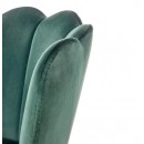 Стул барный HALMAR H106 темно-зеленый/черный/золотой